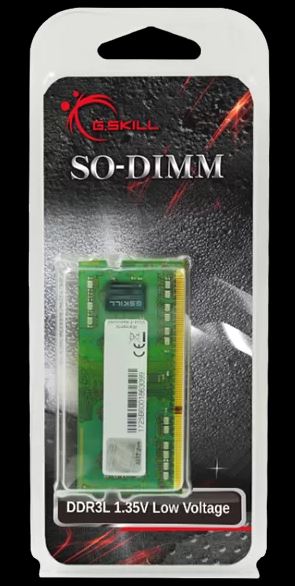 G.SKILL F3-1600C11S-8GSL GB (1 x 8GB)/ PC3-12800 / DDR3 1600 MT/s/ Timings 11-11-11-28/ Voltage 1...