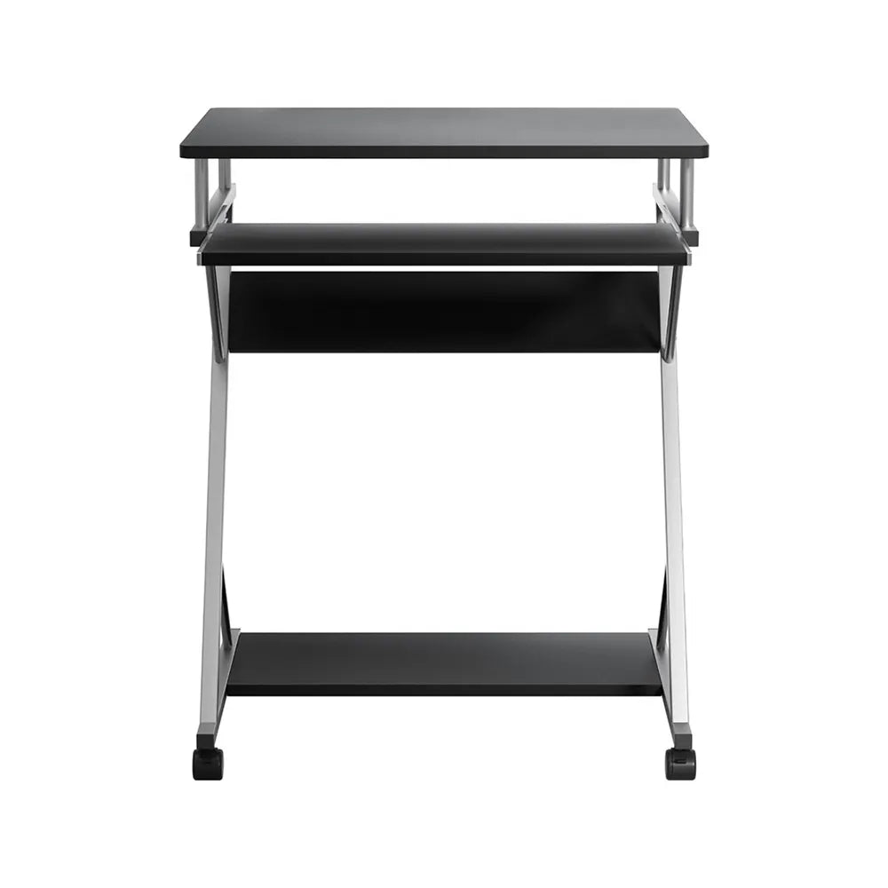 Artiss Computer Desk Keyboard Tray Shelf Black 60CM - Image 3
