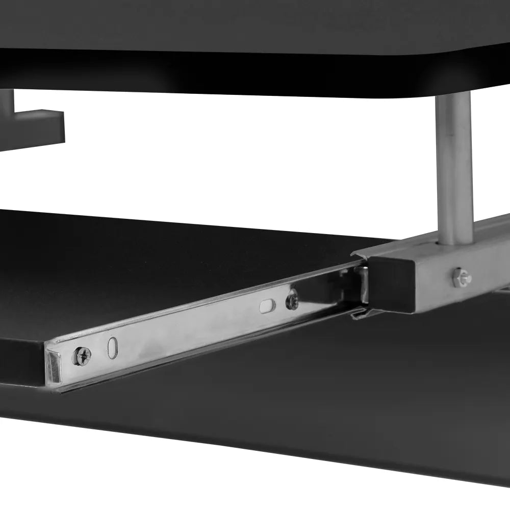 Artiss Computer Desk Keyboard Tray Shelf Black 60CM - Image 7
