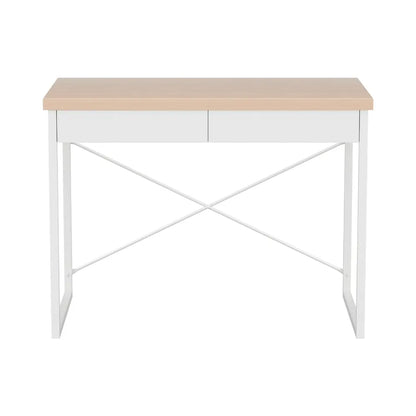 Artiss Computer Desk Drawer Storage Oak 100CM - Image 3