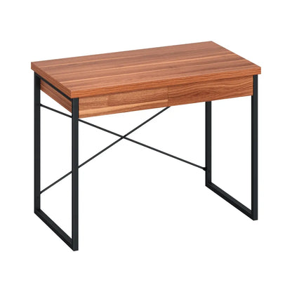 Artiss Computer Desk Drawer Storage Walnut 100CM - Image 8
