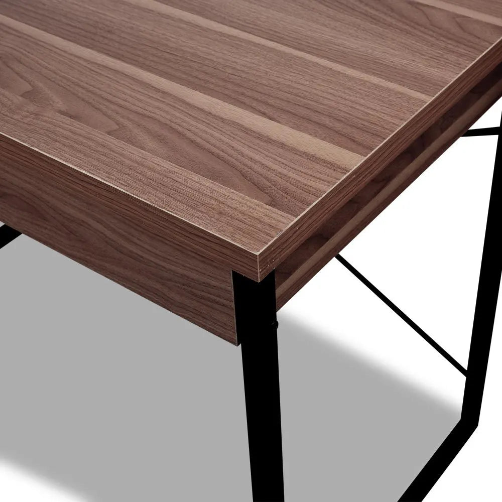 Artiss Computer Desk Drawer Storage Walnut 100CM - Image 7