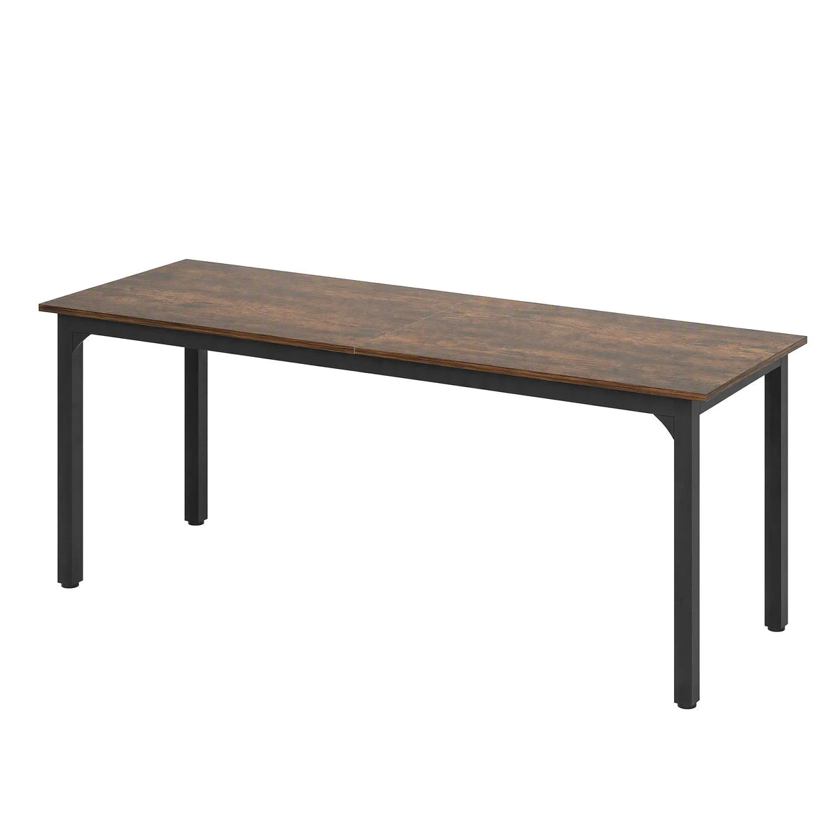 Artiss Computer Desk 2 Person Double Workstation Study Table Rustic Brown 200cm - Image 3