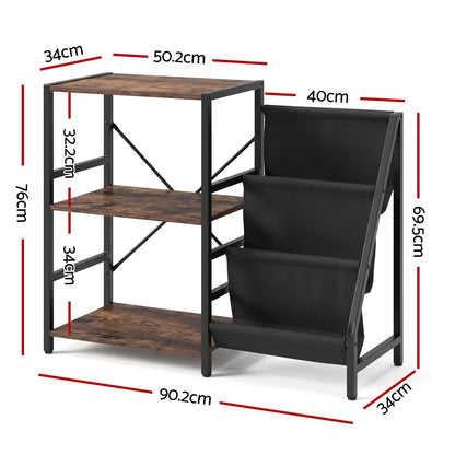 Artiss Record Player Stand with 3-Tier Vinyl Record Storage Turntable Stand - Image 4