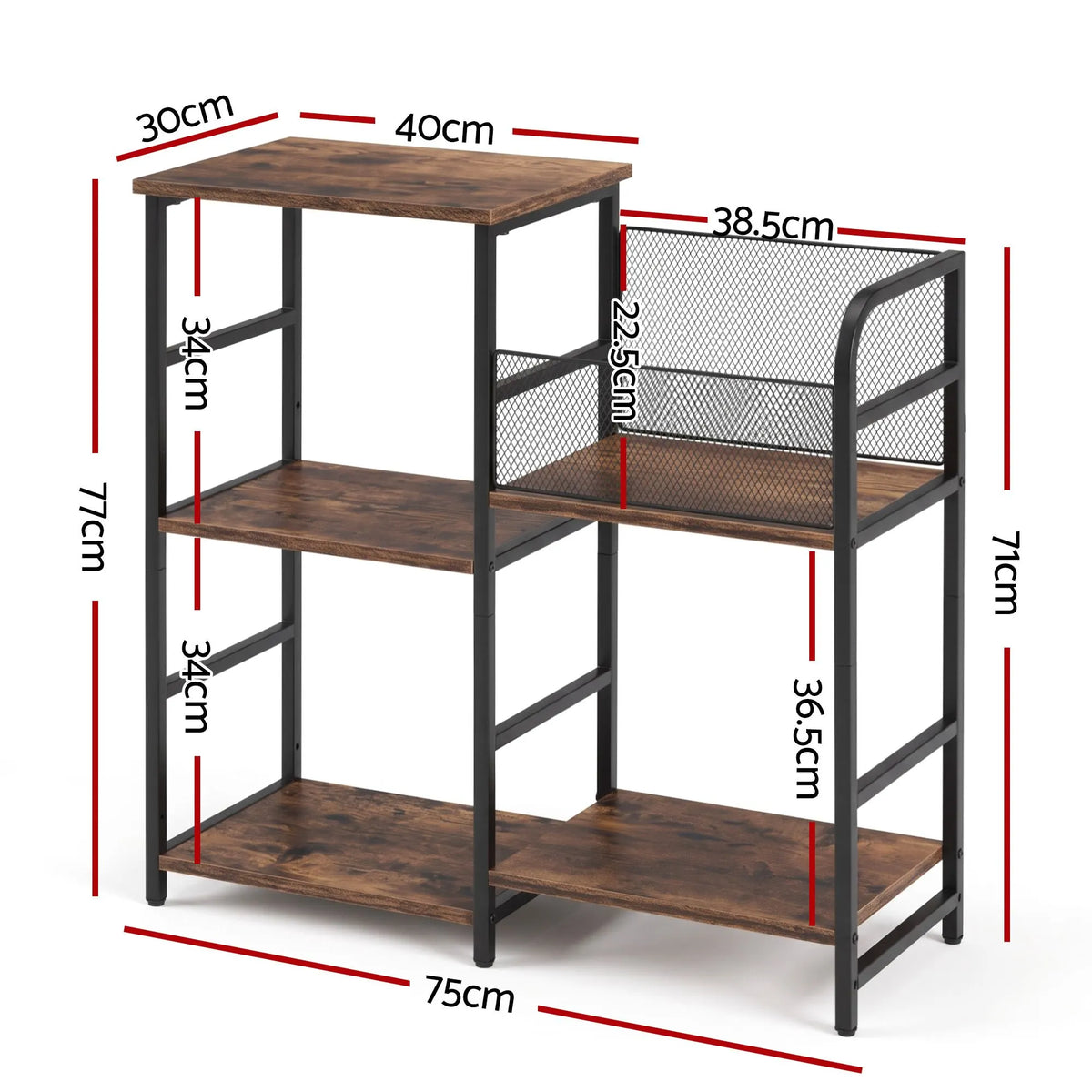 Artiss Record Player Stand with Vinyl Record Storage Turntable Stand - Image 4