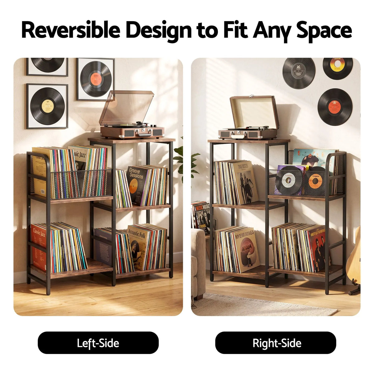 Artiss Record Player Stand with Vinyl Record Storage Turntable Stand - Image 8