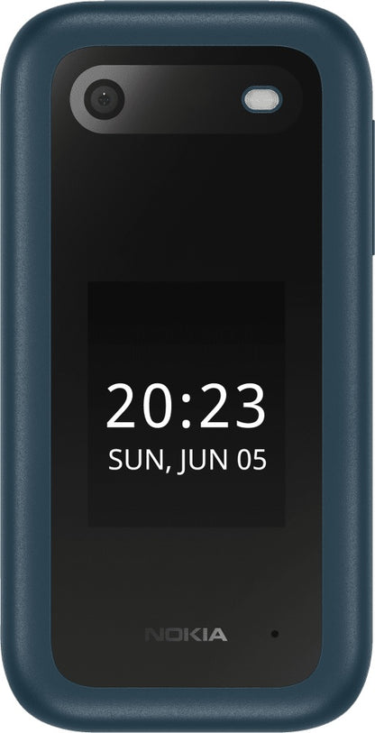 Nokia 2660 Flip 4G 128MB - Blue (1GF012HPG1A02)*AU STOCK*, 2.8', 48MB/128MB, 0.3MP, Dual SIM, 1450mAh Removable, 2 Years Warranty
