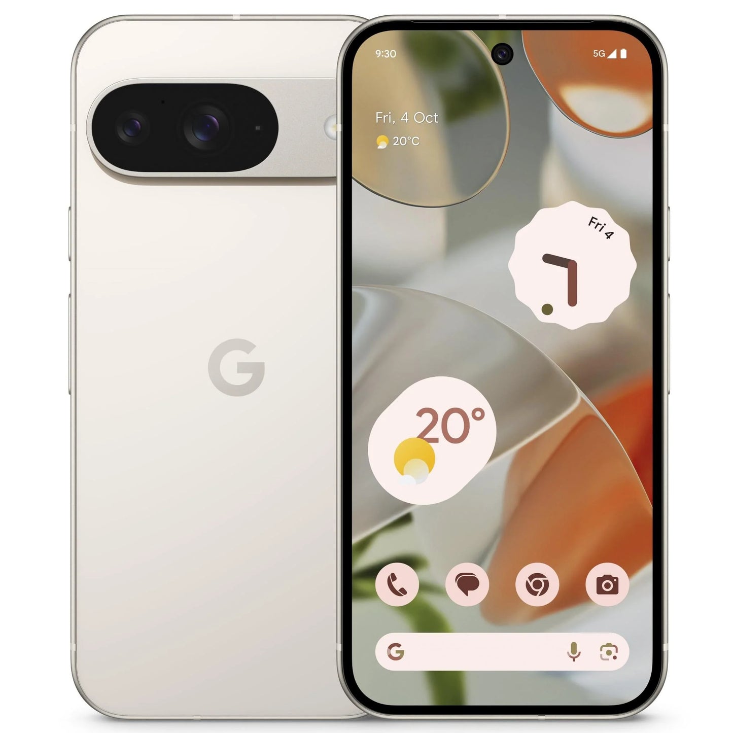 Google Pixel 9 5G 128GB - Porcelain (GA05839-CA)*AU STOCK*, 6.3, OLED, 120Hz, 12GB/128GB, 50MP/10...