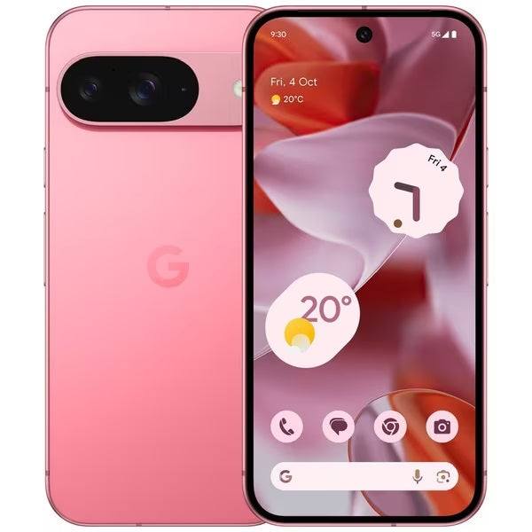 Google Pixel 9 5G 256GB - Peony (GA09339-CA)*AU STOCK*,6.3' , OLED, 120Hz, 12GB/256GB, 50MP/10.5M...