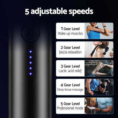 Everfit Massage Gun U-shaped Extended Handle Percussion Massager 4 Heads - Image 6
