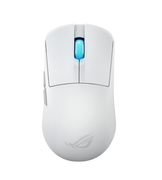 ASUS ROG Harpe Ace Mini White Ultralight 49-Gram Semi-Symmetrical Gaming Mouse, 42,000 dpi optica...