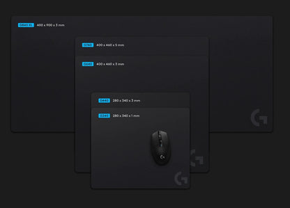 (LS) Logitech G640 Large Cloth Gaming Mouse Pad Classic Size 40 cm x 46 cm 3 mm Low Profile Hard... - Image 4
