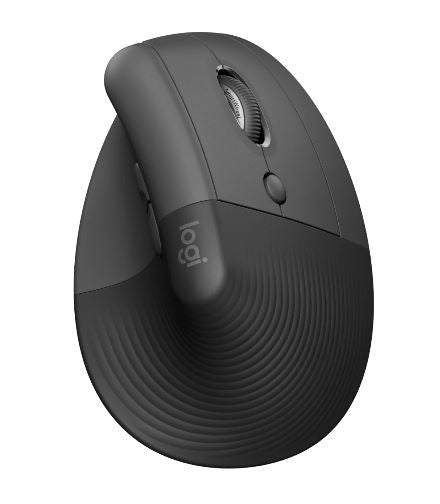 Logitech ERGO LIFT Graphite wireless mouse 1000 DPI  Logi Bolt USB receiver   1-Year Limited Hard...