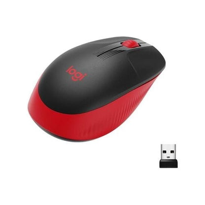 (LS)Logitech M190 Full-Size Wireless Mouse - RED - Image 2