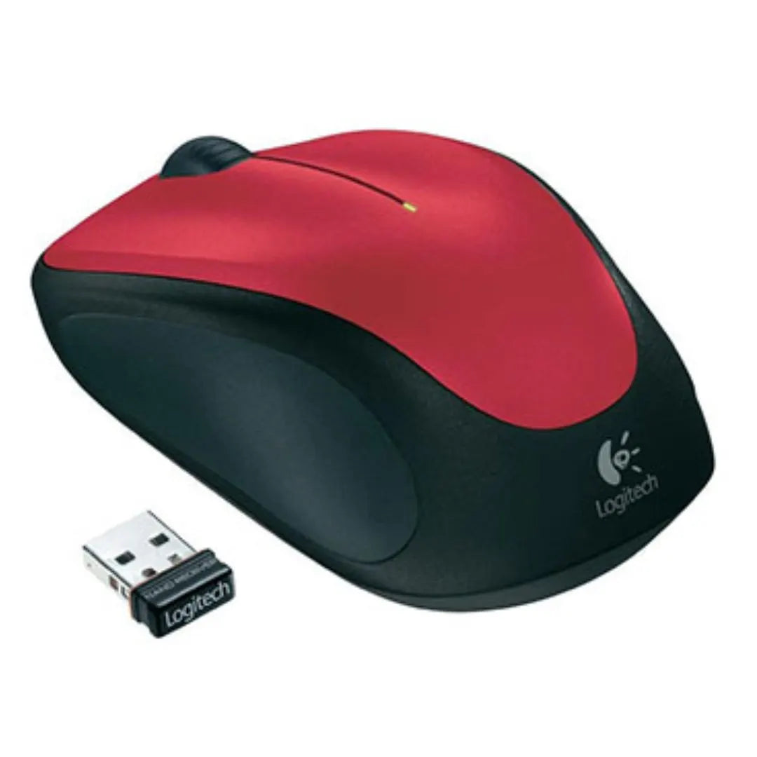 Logitech M235 Wireless Mouse Red Contoured design Glossy Comfort Grip Advanced Optical Tracking 1... - Image 3