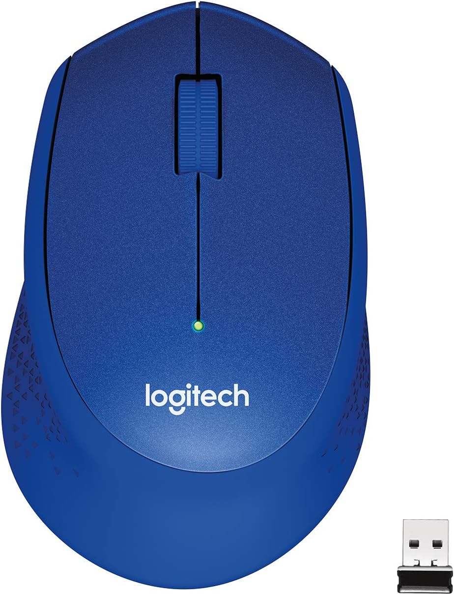 (LS)Logitech M331 SILENT PLUS  Wireless Mouse Blue  DPI (Min/Max): 1000±  1-Year Limited Hardware...
