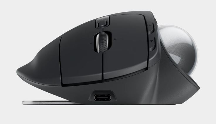 Logitech MX Ergo S SILENT Wireless trackball USB-C charging mouse - Image 3