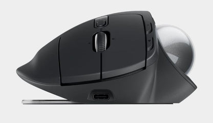 Logitech MX Ergo S SILENT Wireless trackball USB-C charging mouse - Image 3