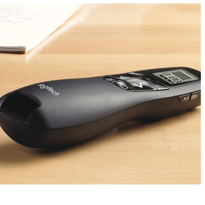 Logitech R800 Laser Presentation Remote LCD display  time tracking 30m Range, 2.4GHz Instuitive slideshow controls ~MILT-R700PRO 910-003508