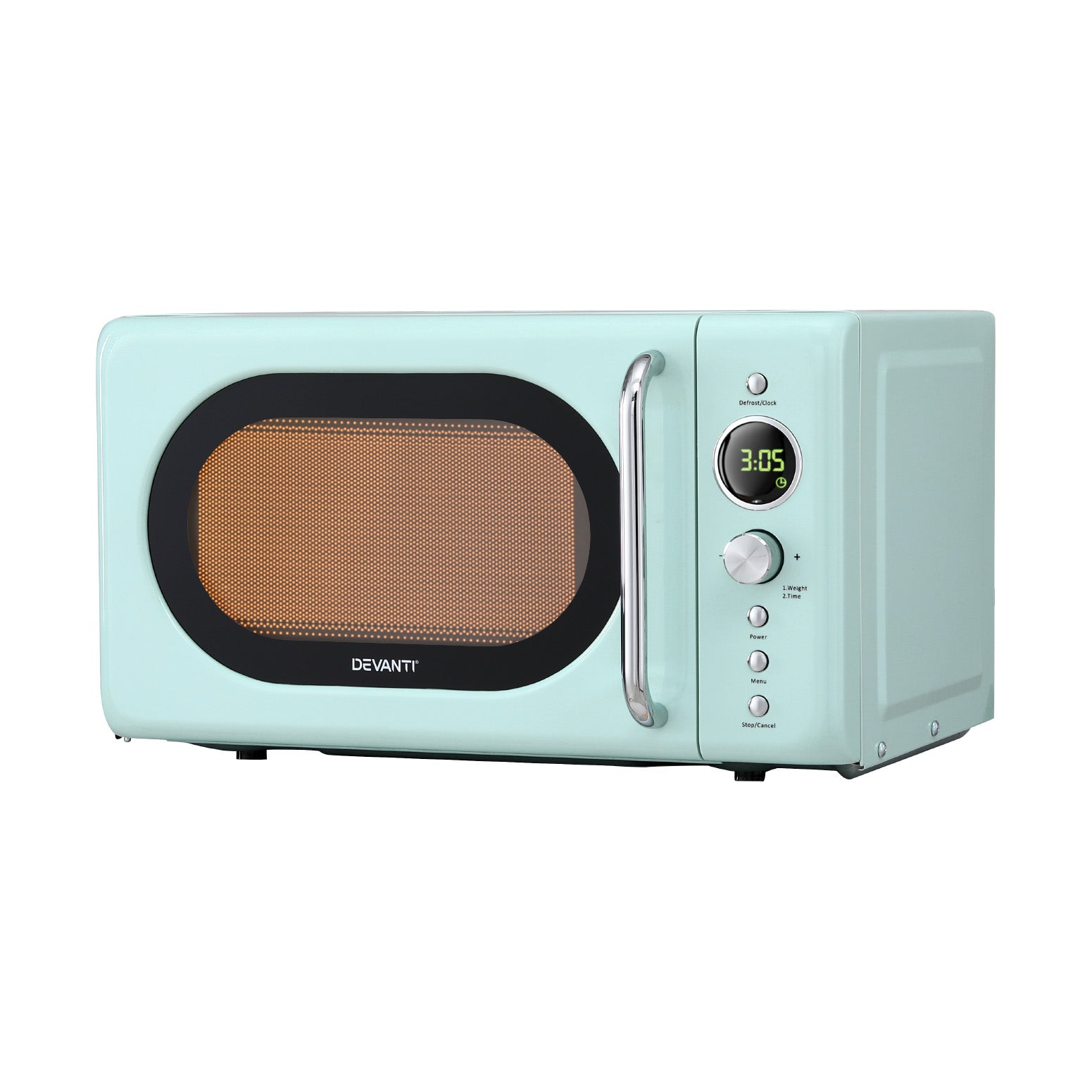 Devanti 20L Microwave Oven 700W Green - Image 2