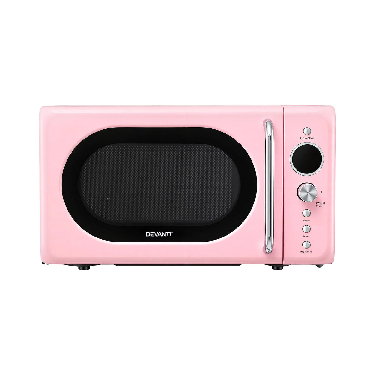 Devanti 20L Microwave Oven 700W Pink - Image 3