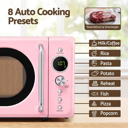 Devanti 20L Microwave Oven 700W Pink - Image 4