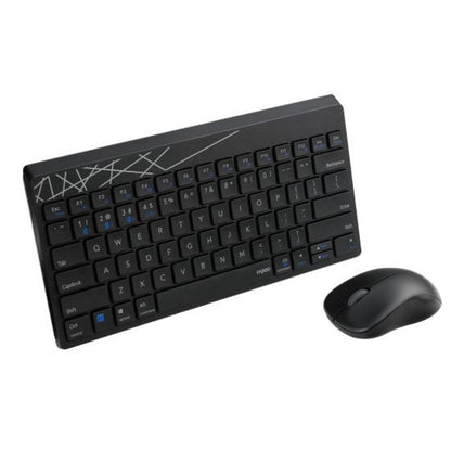 RAPOO 8000M Compact Wireless Multi-mode Bluetooth, 2.4Ghz, 3 Device Keyboard and Mouse Combo - Ke... - Image 3
