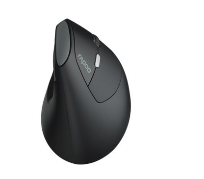 RAPOO EV250 Ergonomic Vertical Wireless Mouse 6 Buttons 800/1200/1600 DPI Optical Silent Click Mi...