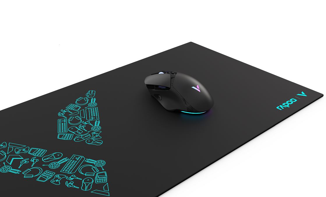 RAPOO V1L Mouse Pad - Extra Large Mouse Mat, Anti-Skid Bottom Design, Dirt-Resistant, Wear-Resist...
