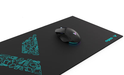 RAPOO V1L Mouse Pad - Extra Large Mouse Mat, Anti-Skid Bottom Design, Dirt-Resistant, Wear-Resist...
