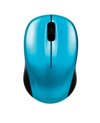 Verbatim GO Nano Caribbean Blue Mouse Wireless 2.4GHz Wireless Optical, Ultra Compact, 3 Buttons,...