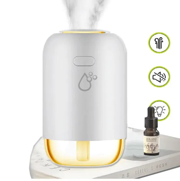 Sansai HUD-303C Portable Humidifier 260ml LED night light moisturize air reduce dust unpleasant s...