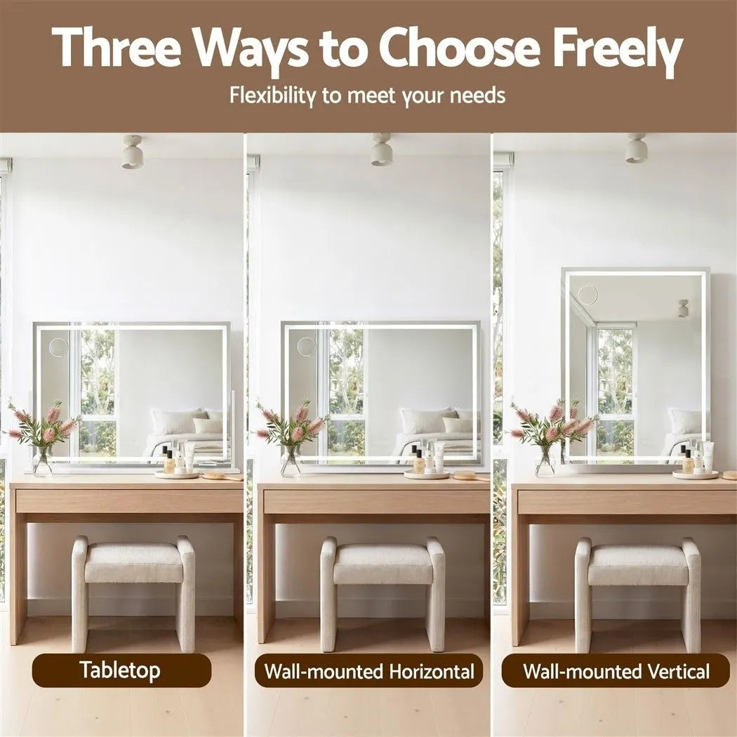 Embellir 90x60cm Makeup Mirror 360 degree Rotatable Vanity Mirror 10x magnifing - Image 8