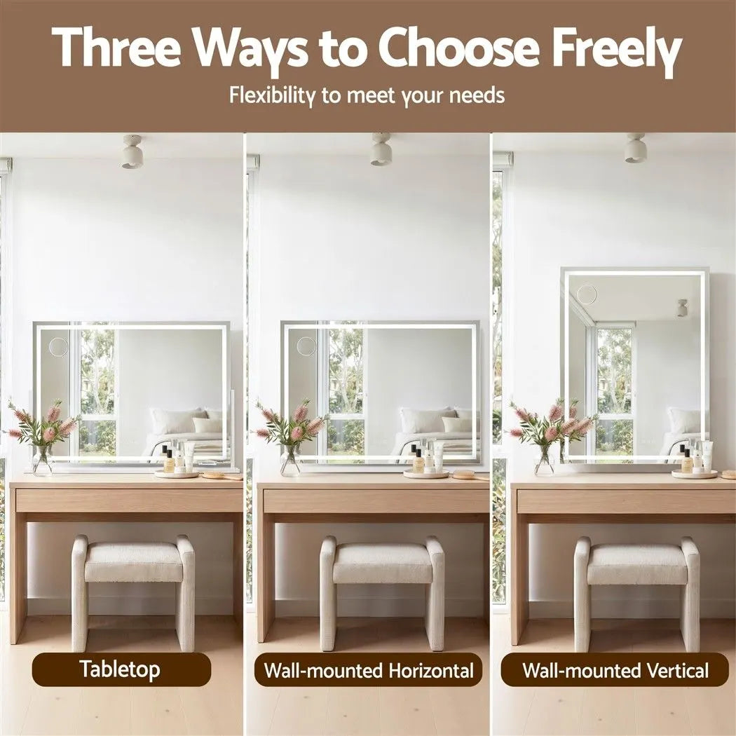 Embellir 100x70cm Makeup Mirror 360 degree Rotatable Vanity Mirror 10x magnifing - Image 8