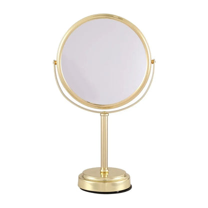 Embellir Makeup Mirror 20x20cm 1X 5X Magnifying Rotation Tabletop Gold - Image 3