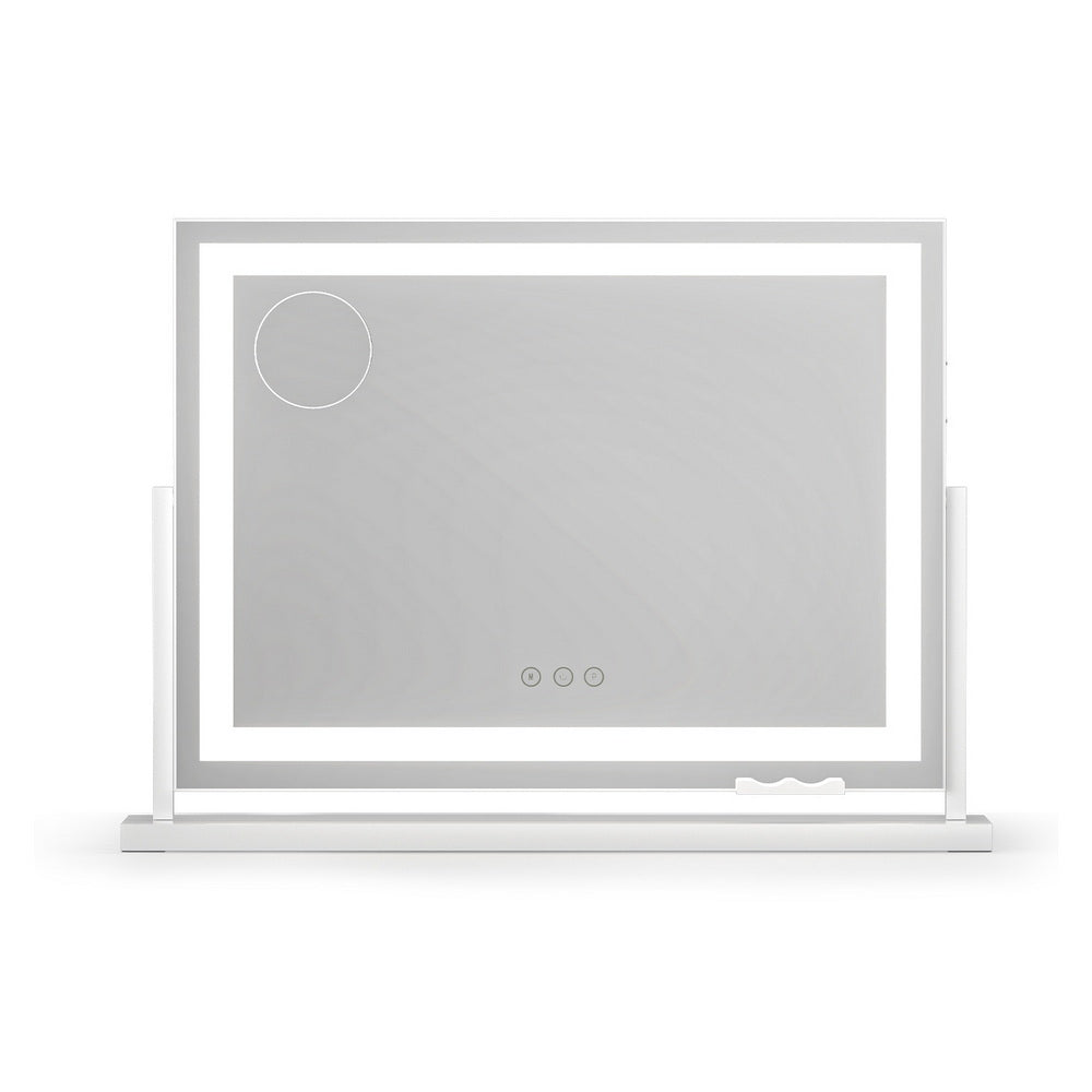 Embellir Makeup Mirror 58x46cm 360～ Rotatable Vanity Mirror with Lights Bright Light Strip Adjustable - Image 3