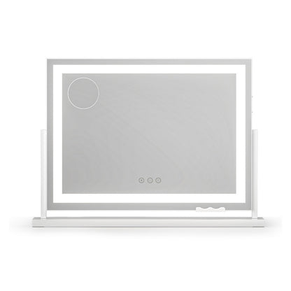 Embellir Makeup Mirror 58x46cm 360～ Rotatable Vanity Mirror with Lights Bright Light Strip Adjustable - Image 3