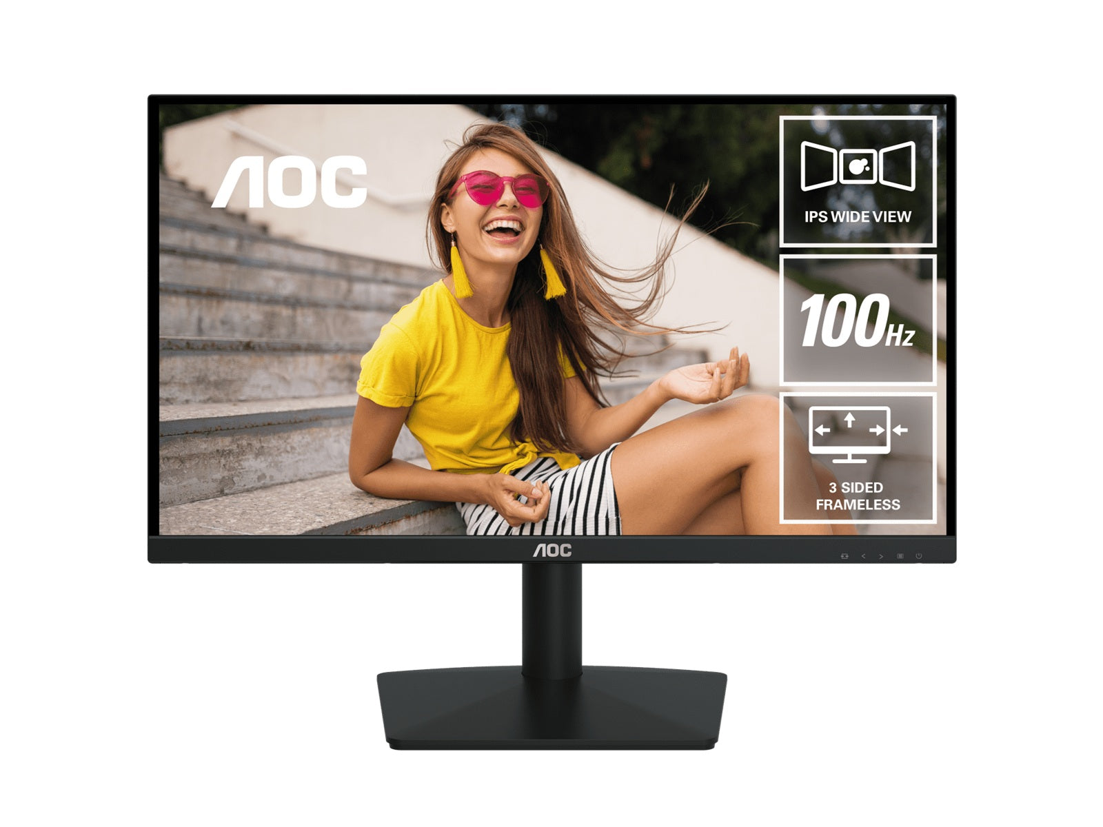 AOC 23.8' 120Hz IPS Monitor: 1080p IPS, 120Hz refresh, 1ms MPRT, 250 nits, 178° view, HDMI/VGA, s...