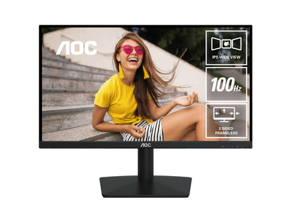 AOC 23.8' 120Hz IPS Monitor: 1080p IPS, 120Hz refresh, 1ms MPRT, 250 nits, 178° view, HDMI/VGA, s...