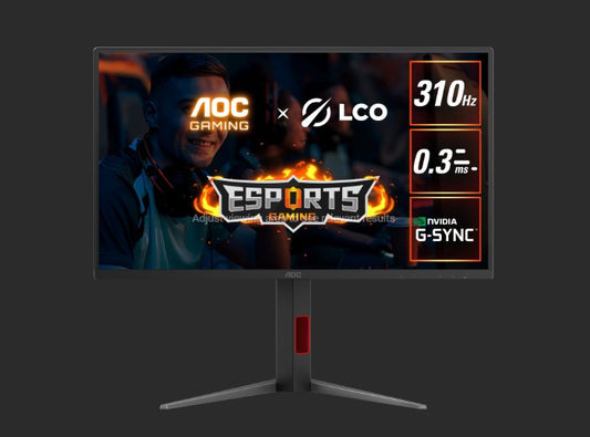 AOC 24.5' 310Hz IPS Gaming Monitor 25G4S: Fast IPS, 1920x1080 @ 310Hz, 0.3ms response, 400 cd/m²...