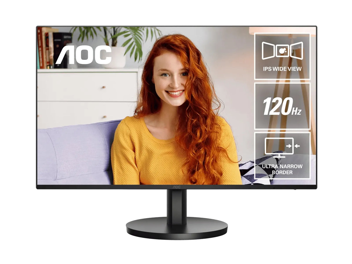AOC 27' IPS, 120Hz, 250cd/m2,  Full HD 1920×1080 @ 100Hz – HDMI, 1920×1080 @ 60Hz – VGA, Flicker...