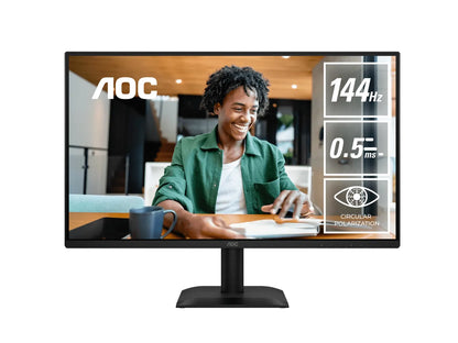 AOC 27E40L,27' IPS,FHD 1920x1080@144Hz,4ms/0.5ms,300cd/m²,1500:1,HDMI+DP,178°,VESA100 (LS) - Moni...