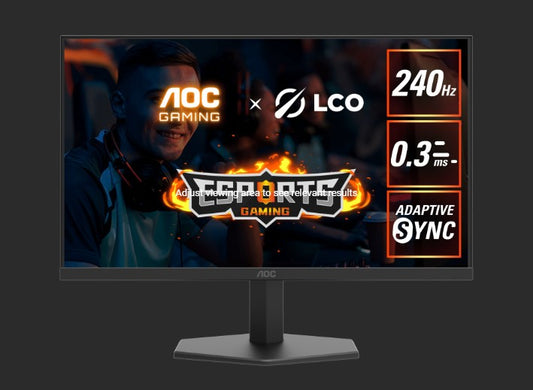 AOC27' IPS FHD, 240Hz, HDR10, 1H1DP, Adaptive Sync,Low input lag,Gaming mode,Dial Point,Shadow  C...