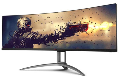 AOC 49' Curved 1800R, 5120X1440 DQHD, 32:9, Adaptive Sync, HDR 400,1ms, 165Hz ,3x HDMI,1x DP,USB... - Image 2