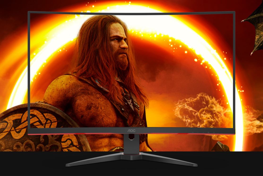AOC 31.5' Curved Monitor (C32G2ZE) – FHD 240Hz VA, 0.5ms, 1500R curve, 123% sRGB, DP 1.2, HDMI 2....