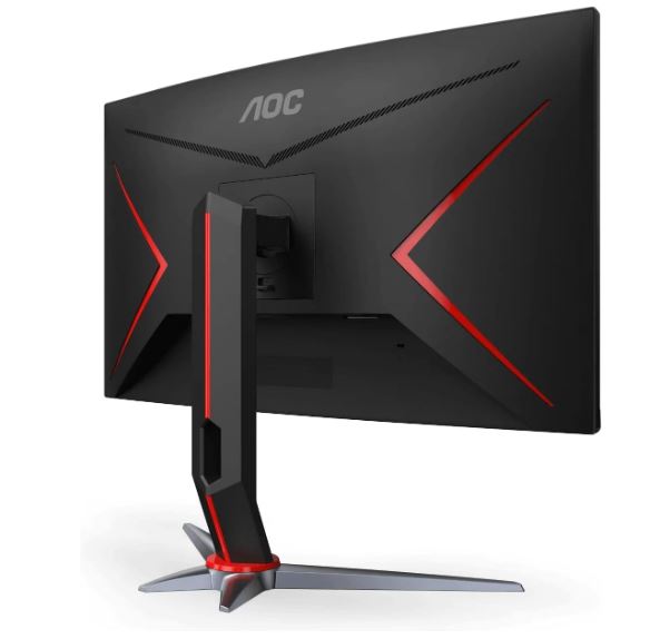 AOC 27' Super Curved 1000R, QHD 2560 x 1440 165hz, VA,  Free-Sync Premium, 1ms, HDR10,  DP, HDMI, HAS, Flicker Free, Low Blue, VESA 100 Monitor (LS)