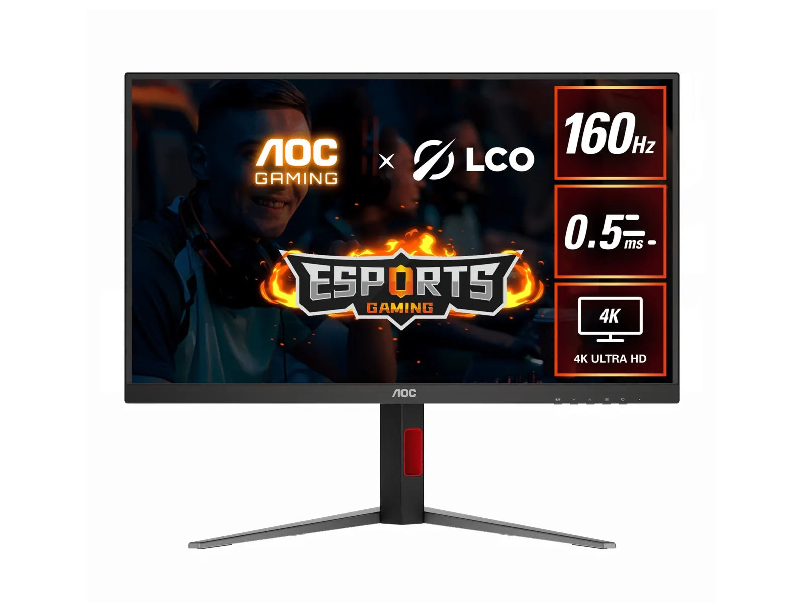 AOC 27' 4K Gaming Monitor – 160Hz 4K, 0.5ms MPRT, Fast IPS, 1.07B colors, HDR, Delta E<2, HDMI 2....