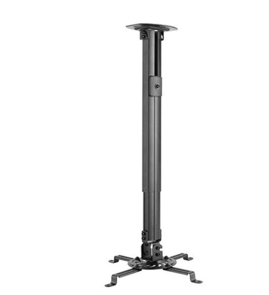 Brateck Steel Projector Ceiling Mount in Black Fit most Projectors Up to 13.5kg, 334x334x900mm, I...