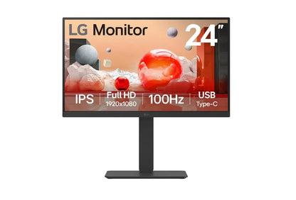 LG 24' Full HD IPS 100Hz Monitor, 1920x1080, Built-in PowerSpeaker, USB-C 65W PD,  sRGB 99%, 5ms,...