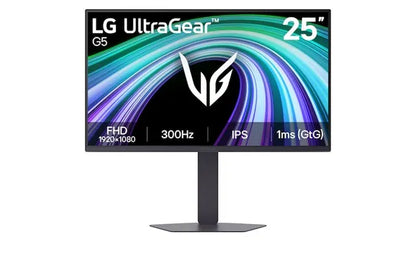 LG 25' IPS Full HD 300Hz Monitor, 1920×1080, IPS, 300Hz, 1ms GtG, HDR10, sRGB 99%, G-SYNC Compati...